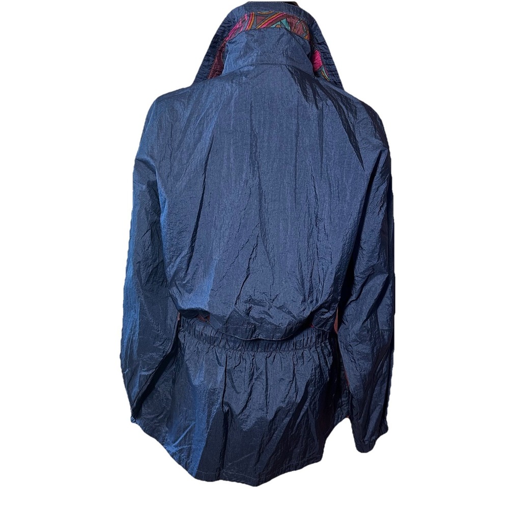 Vtg 90s Moving Comfort Windbreaker Jacket LG Full Zip Drawstring Waist - Picture 3 of 16